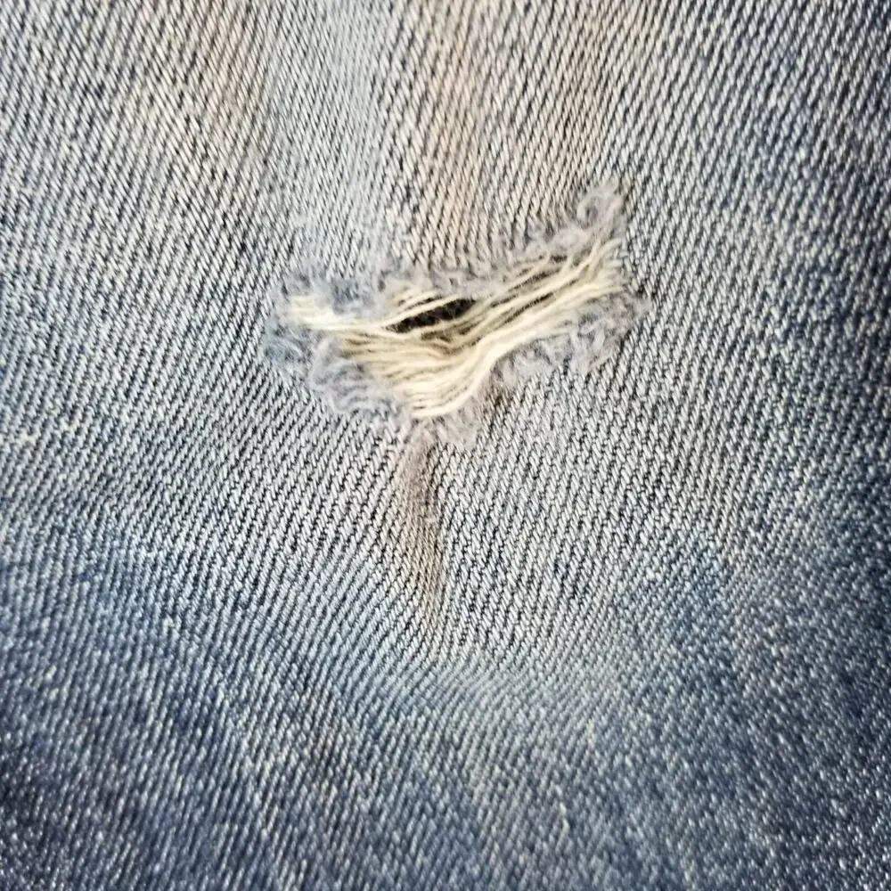 Hollister jeans men's 34x32 relaxed straight blue denim pants button fly